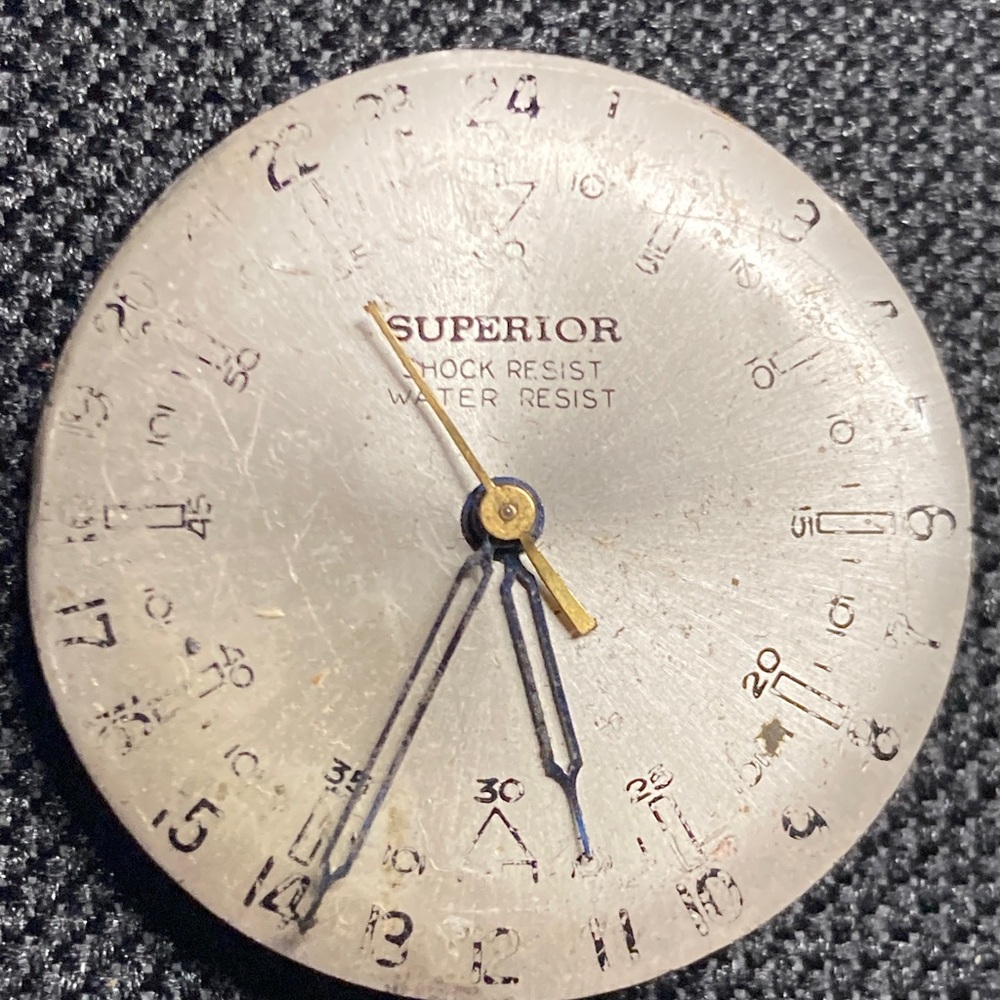 Superior Watch Corp vintage watch parts/restore lot, 17 jewels, swiss